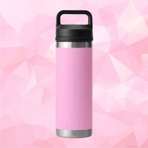 Limited Edition Yeti 18oz Rambler Water Bottle • Power Pink